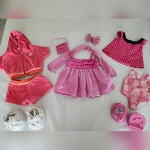 Build-A-Bear Clothing Pink 3 Outfits, Plus  Skechers, Sandals & Accessories